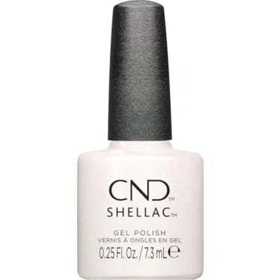 Abbildung von CND Shellac UV Nagellack Winter Warrior Nr. 479 weiß glitzer Original Gellack Nageldesign Queen Tessential collection