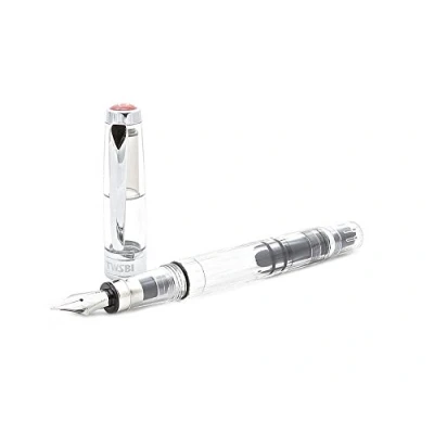 Abbildung von TWSBI Diamond Clear 580,Feder M,Füllfederhalter,Demonstrator,Kolbenfüller,Piston,Fountain Pen