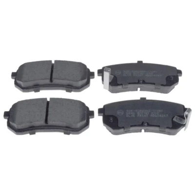 Abbildung von BLUE PRINT ADG04267 Bremsbelagsatz Hinterachse mit akustischer Verschleißwarnung Anti Quietsch Blech HYUNDAI: i10 I, KIA: Picanto I