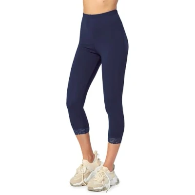 Abbildung von Merry Style Damen 3/4 Leggings MS10 290(Marineblau, M)