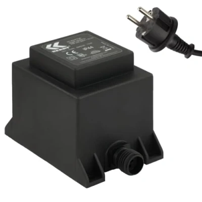 Abbildung von Netzteil 72 Watt IP44 für Außenbereich, LED Trafo, Transformator 230V auf 12V, 6000mA Wechselstrom Netzstecker 2 Polig, 12V Adapter, Netzgerät, Netzadapter