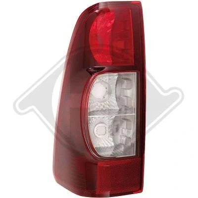 Abbildung von DIEDERICHS 5403893 Rückleuchte links P21/5W, PY21W, W16W weiß, Rot, dunkel ohne Lampenträger ISUZU: D Max 1 Pickup
