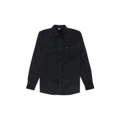 Abbildung von Quiksilver Smoke Trail LANGÄRMLIGES Hemd, Herren, Größe: XL, Black