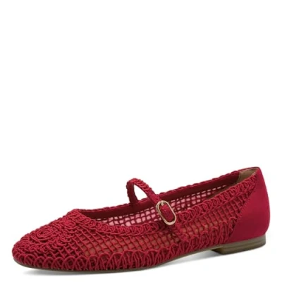 Abbildung von Tamaris Ballerina Damen Elegant rot,EU 38