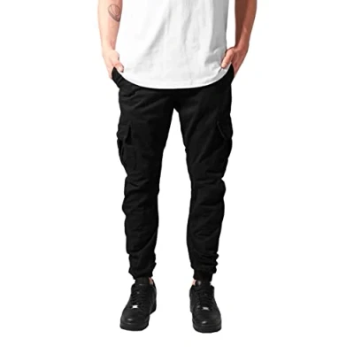 Abbildung von Urban Classics Herren Cargo Jogging Pants Hose, black, XXL