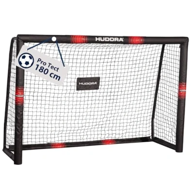 Abbildung von HUDORA Fußballtor Pro Tect großes für Kinder und Erwachsene Schaumstoff ummanteltes mit Netz Hochwertige Outdoor Torwand Aufprallschutz
