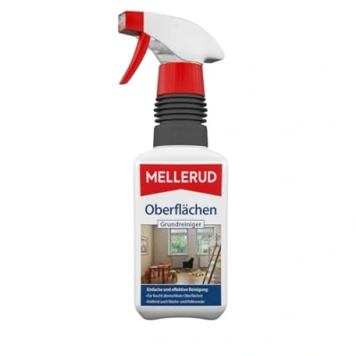 Abbildung von MELLERUD Oberflächen Grundreiniger 1 x 0,5 l Kraftvolles Reinigungsmittel zum Entfernen von hartnäckigen Verschmutzungen auf Allen abwischbaren