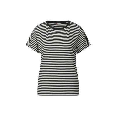 Abbildung von Street One Gestreiftes Tshirt print, Damen, Größe: 44, Schwarz