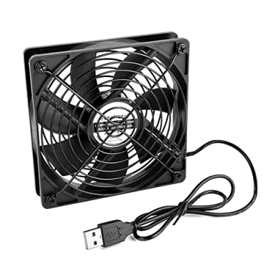 Abbildung von euroharry USB PC Ventilator lüfter 120MM Gehäuse zum PC/TV Box/Receiver/AV cabin/PS4/router