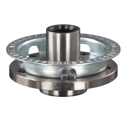 Abbildung von FEBI BILSTEIN 29915 Radnabe 5 100 mit ABS Sensorring, ohne Radlager Vorderachse VOLKSWAGEN: Golf 4, 4 Variant, AUDI: TT Coupe, A3 Hatchback