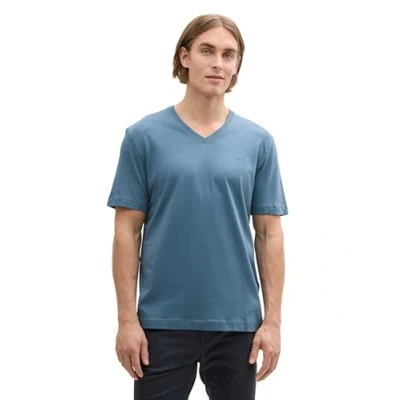 Abbildung von TOM TAILOR T Shirt aus Baumwolle mit Logo Print, Bright Mint Green, XS