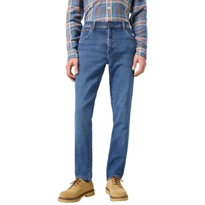 Abbildung von Wrangler Herren Jeans Texas Slim Fit Jeanshose, Ridge Wash,40W / 32L