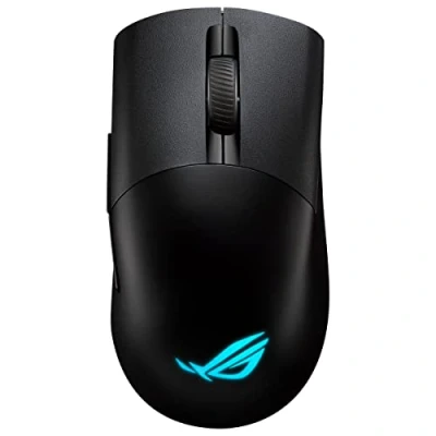Abbildung von ASUS ROG Keris Wireless AimPoint White RGB Gaming Maus (optischer Sensor, 36.000 DPI, Micro Switches, 2,4 GHz RF, Bluetooth, USB, 5X programmierbare Tasten, weiß)