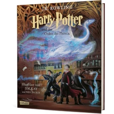 Abbildung von Harry Potter und der Orden des Phönix (Schmuckausgabe 5): Vierfarbig illustrierte Ausgabe mit großformatigen Bildern Lesebändchen Kinderbuch Klassiker zum Vorlesen