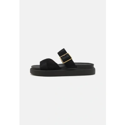 Abbildung von Clarks Aristella Pantolette flach, Damen, Größe: 35.5, Black Schuhe