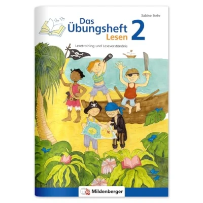 Abbildung von Das Übungsheft Lesen 2: Lesetraining und Leseverständnis Lernheft für 2. Klasse Deutsch, Lesekompetenz trainieren in der Grundschule, inkl. Lösungsheft Sticker