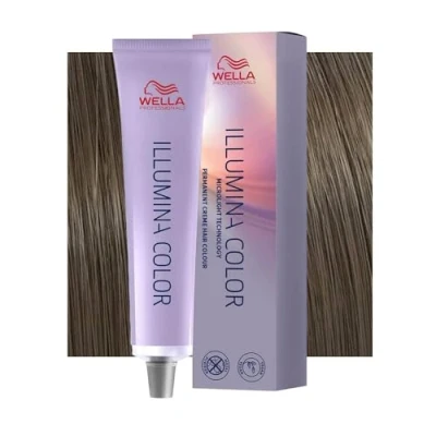 Abbildung von 6/16 Dunkelblond asch violett Wella Illumina Color 60ml, aromatisch