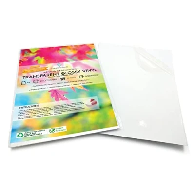 Abbildung von Evergreen Goods Ltd 10 Blatt wasserfestes, glänzendes A4 Vinyl Aufkleberpapier, Druckpapier für Tintenstrahl und Laserdrucker, Papier zum Erstellen von Aufklebern zu Hause