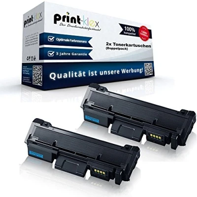 Abbildung von 2X Print Klex Tonerkartuschen kompatibel für Samsung Xpress M2625FN M2625N M2626 M2675FN Premium Line M2676 M2825DW Doppelpack MLT D116S ELS D116L D116 LELS
