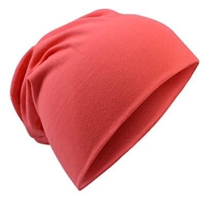 Abbildung von Miobo Kinder Slouch Beanie Mütze,Baumwolle,Unifarbe Coral M