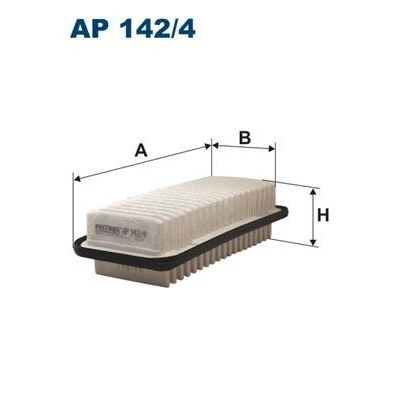Abbildung von FILTRON AP 142/4 Luftfilter 67 118 268 Filtereinsatz TOYOTA: Yaris I Hatchback, Verso