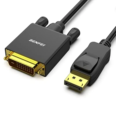 Abbildung von BENFEI DisplayPort auf DVI Kabel 4,5M 1080P@60HZ, Unidirektional DP Computer zu D 24+1 Monitor Stecker vergoldet für Lenovo Dell HP und andere Marken