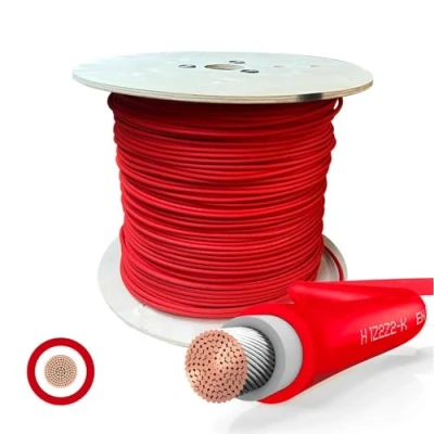 Abbildung von SOLARTRONICS Solarkabel Meterware 4mm² 10 Meter Solarleitung ROT erdverlegbar Solar Kabel Photovoltaik Verlängerung Made in Germany