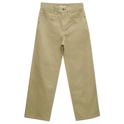 Abbildung von s.Oliver Baggy Taille Mihaute / WIDE LEG Jeans Relaxed Fit für Kinder, Größe: 164xREG, Sandfarben