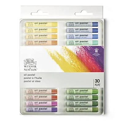 Abbildung von Winsor &amp; Newton 1890002 Künstler Ölpastellkreiden, leichtes Auftragen und Verblenden, lebendige Farben, hervorragende Lichtechtheit 30 Farben