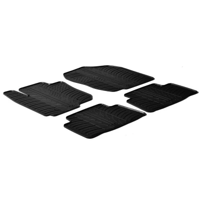 Abbildung von Gledring 0263 Fußmattensatz Gummi vorne und hinten 4 schwarz 750mm 550mm TOYOTA: RAV4 III Off Road