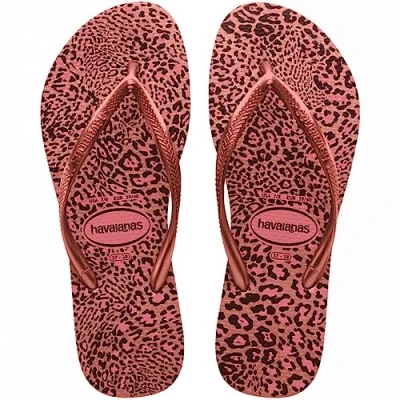 Abbildung von Havaianas Damen Slim Animals RoseGolden Flip Flop, Crocus Rose/Golden Blush, 38/37 UK, Rose Golden 35/36 EU