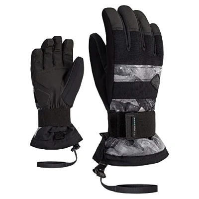 Abbildung von Ziener Kinder MANU Snowboard Handschuhe/Wintersport wasserdicht, atmungsaktiv; Protektor, Grey Mountain Print, L