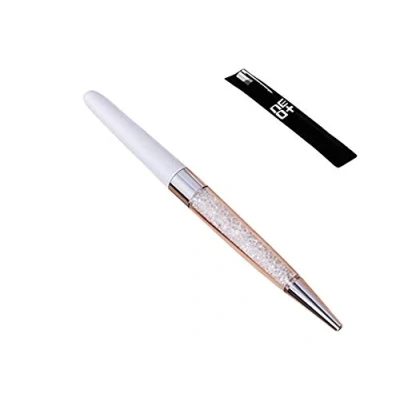 Abbildung von Crystal Kugelschreiber aus 140 glitzernden Kristall Elementen (WEISS + 1 Stift Nachfüllungen)