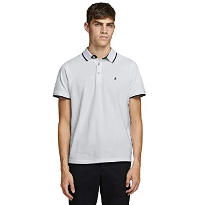 Abbildung von Jack &amp; Jones Paulos SS NOOS Poloshirt, Herren, Größe: XS, White