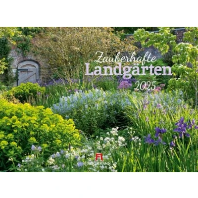 Abbildung von Zauberhafte Landgärten Kalender 2025, Wandkalender im Querformat (45x33 cm) Gartenkalender