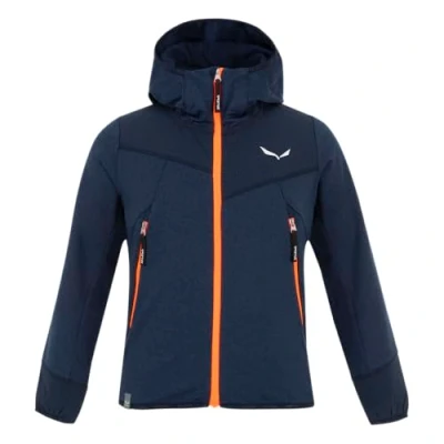 Abbildung von Salewa Agner Melange Pl K Fz Hoodie, Navy Blazer Melange/4570, 104