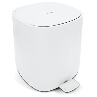Abbildung von YourCasa® Mülleimer Bad [5L] Elegantes Design Badezimmer Klein Kosmetikeimer mit Deckel und Softclose Abfalleimer Bad, Toilette herausnehmbaren Inneneimer (Anthrazit)