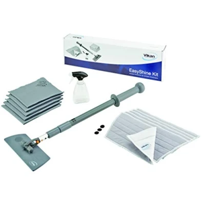 Abbildung von Vikan 549101 Easy Shine Kit mit flexiblem Mop Rahmen, grau, 605 mm Länge, 170 Breite, 75 Höhe