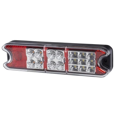 Abbildung von HELLA 2VP 357 021 011 Heckleuchte links, rechts Rot, glasklar schwarz VALUEFIT