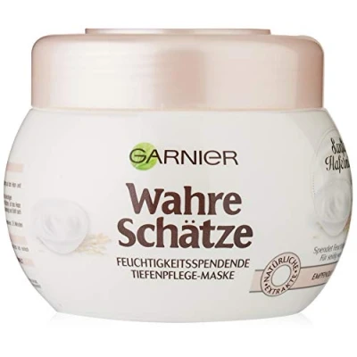 Abbildung von Garnier Wahre Schätze Haarkur/Verwöhnende Haarmaske mit sanfter Hafermilch für besonders geschmeidiges Haar / 3er Pack (3x 300ml)
