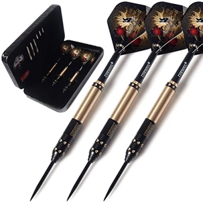 Abbildung von CUESOUL 25 Gramm Stahlspitze Darts mit Deluxe PU Fall Dragon Series 005