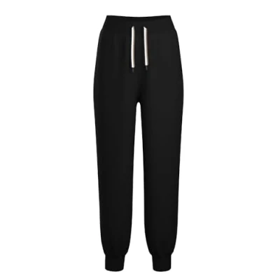 Abbildung von BOSS Stripe Pants CUFF Nachtwäsche Hose, Damen, Größe: XXL, Black