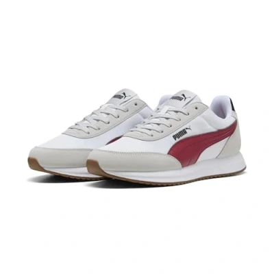 Abbildung von PUMA Unisex R78 LIGHTWIND Sneaker, COOL Light Gray Dark Crimson White, 40.5 EU
