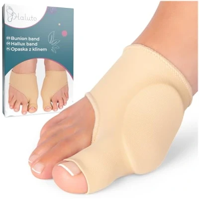 Abbildung von HALUTO Hallux Valgus Schutz Bandage Zehenbandage Zehentrenner Socken Mit Gelschutz Fussbandage für Schuhe
