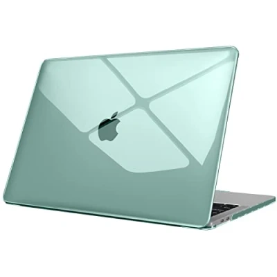 Abbildung von Fintie Hülle Kompatibel mit MacBook Pro 13 (2016 2022) A2338(M2/M1)/A2289/A2251/A2159/A1989/A1706/A1708, Ultradünne Hartschale Schutzhülle, Nachtgrün