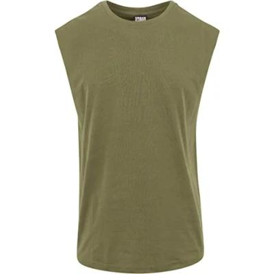 Abbildung von Urban Classics OPEN EDGE Sleeveless Top, Herren, Größe: Large, Olive