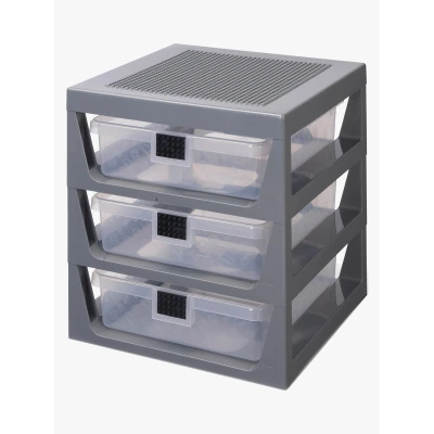 Abbildung von LEGO Aufbewahrungsregal 3 Schubladen, Dark Grey