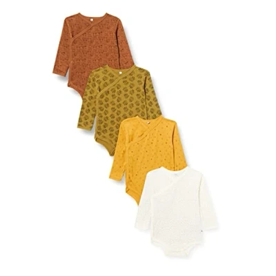 Abbildung von PIPPI Unisex Baby 4er Pack Wickelbody Kleinkind Unterwäsche Satz, Tinsel, 56