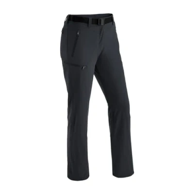 Abbildung von Maier Sports Rechberg Therm, Warme Damen Wanderhose, Wasserabweisende Outdoorhose für Trekking und Hiking, PFC frei, mTHERM light Wattierung, mSTRETCH Tec 4 &amp; Dryprotec, Schwarz, 38 (W29/L31)