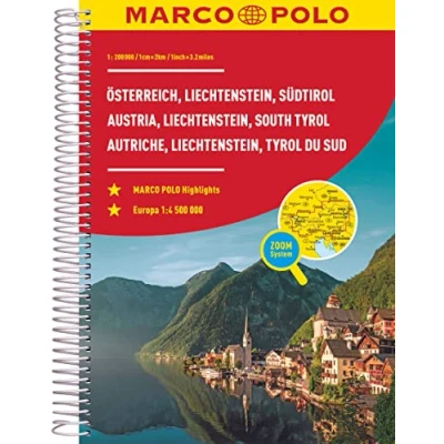 Abbildung von MARCO POLO Reiseatlas Österreich, Liechtenstein, Südtirol 1:200.000: mit Europa 1:4,5 Mio.